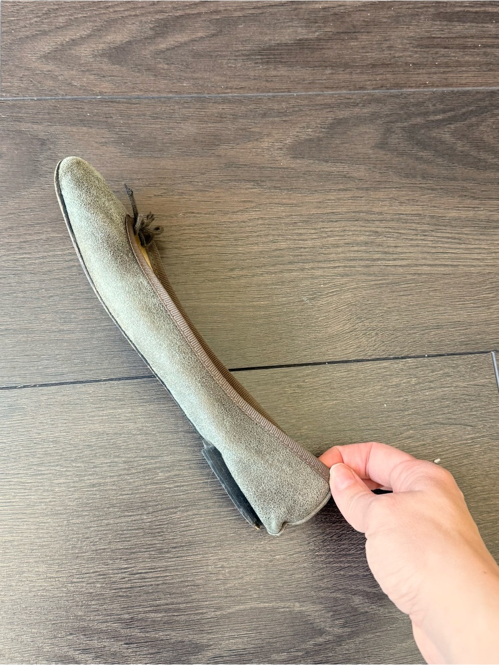 Repetto Taupe Suede Ballet Flat 6.5